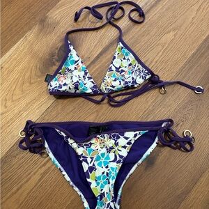 Ted Baker Floral Purple Bikini Set